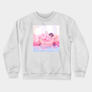 Pink Foam Crewneck Sweatshirt